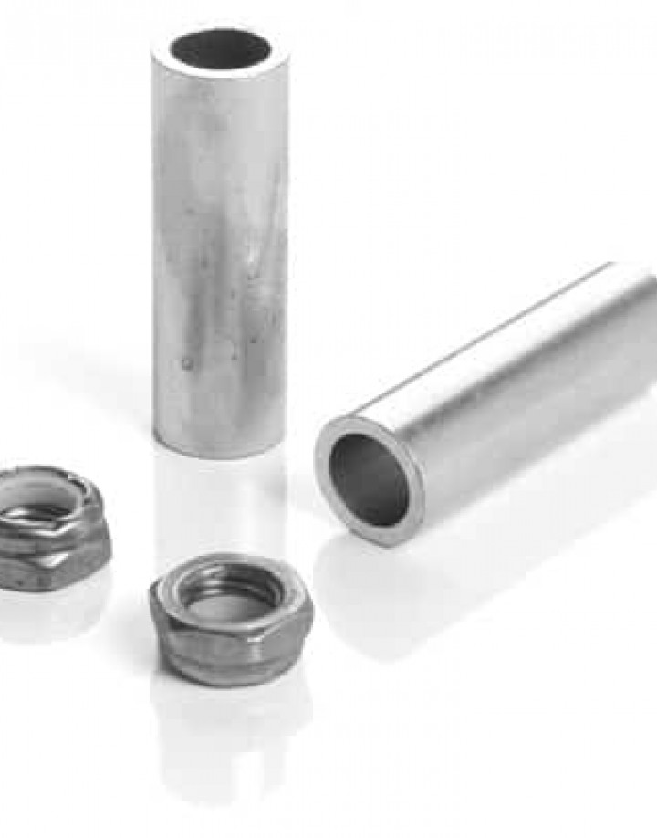 10mm Axle nuts and axle support spacer for skate trucks